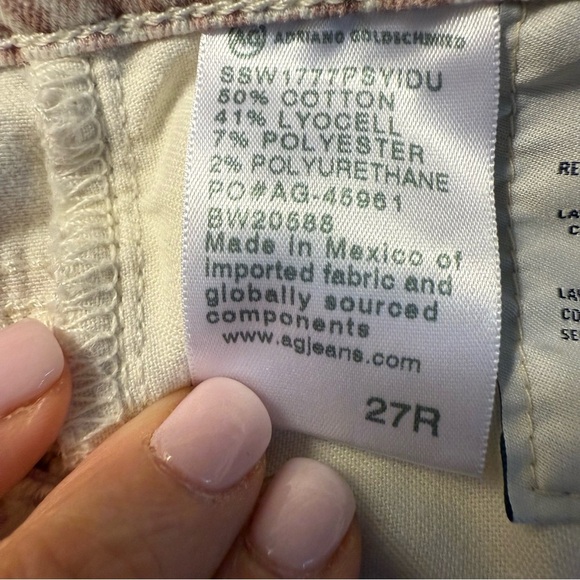 AG Adriano Goldschmied | The Farrah Skinny Ankle Jean in Snake Skin | Sz 27R - Picture 13 of 13